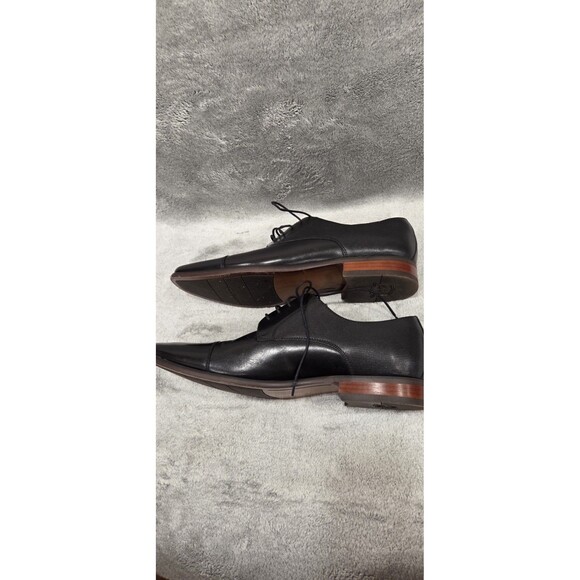 Florsheim Postino Cap Toe Oxford Mens 10D Black Leather Dress Shoes Lace Up EUC main image 8